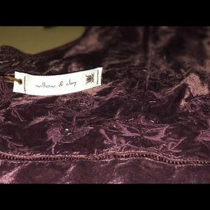 New Brooke Velvet Burn-Out Top